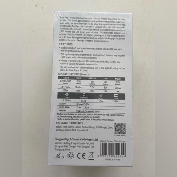 Olight Baton 3 premium edition, designed to stand out limited edition flashlight - Picture 3 of 5